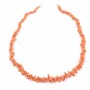 Rote Koralle Natur Barock Tube x 50cm