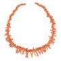 Tubo barroco de coral rojo natural x 50cm
