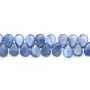 Cyanite goutte plate 7x9mm x 13cm