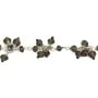 Chaîne en argent & perles de quartz fumé x 20cm