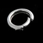 Silver 925 rhodium Bellows Clasp  14x18mm x 1pc