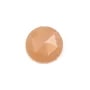 Cabochon Orange Mondstein rund facettiert 10mm x 1 Stk.