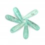 Amazonite goutte semi percé 7x23mm x 1pc