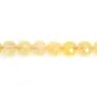 Citrine Ronde Facette Qualité A 10mm x 40cm