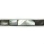 Nacre grise en forme de rectangle 8x12mm x 40cm