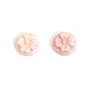 Cabochon Cameo Pink Conch round flower 10mm x 1pc
