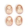 Cabochon Cameo Conch carnelian oval angel 13x18mm x 1pc