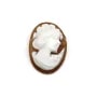 Cabochon Camée Conque sardoine ovale femme 10x14mm x 1pc