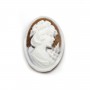 Cabochon Cameo Conch sardoine oval woman 13x18mm x 1pc
