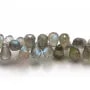 Labradorite Goutte facette  x 1pc