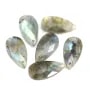 Pendentif Labradorite goutte facetté 13x25mm x 1pc