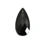 Pingente gota de obsidiana facetada 13x25mm x 1pc