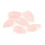Pendentif Quartz rose goutte facetté 13x25mm x 1pc