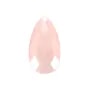 Quartzo rosa pendente gota facetada 13x25mm x 1pc