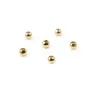 Boule Plaquée par "flash" or sur laiton 1.6x4mm x 20pcs
