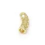 Tube ajouré doré sur laiton 7.2x30mm x 1pc