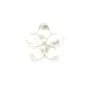 Nacre blanche en fleur à 5 pétales 10mm x 1pc