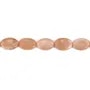 Pietra di luna arancione ovale 10x14mm x 40cm