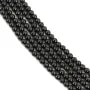 Spinell schwarz rund 4mm x 38cm