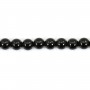 Spinelle noir rond 3mm x 38cm
