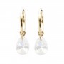 Zirkoniumoxid Ohrring Tropfen 6x8mm - Gold Filled x 2pcs