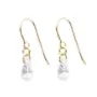 Pendiente gota óxido de circonio 4x6mm - Gold Filled x 2pcs