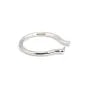 Anello con perle completamente forato - Argento 925 rodiato x 1 pezzo