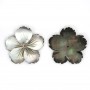 Nacre rose en fleur de 5 feuilles 28mm x 1pc