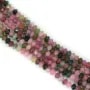 Tourmaline rondelle boulier facette 2x3mm sur fil 39cm