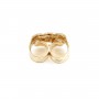 Alfiler de oreja 3.8x4.6mm - Gold Filled x 4pcs