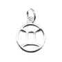Charm signo astrológico 10x15mm - Gémeos - Prata 925 x 1pc