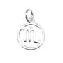 Charm signo astrológico 10x15mm - Escorpião - Prata 925 x 1pc