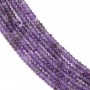Ametista redonda - Heishi - 2x4mm x 39cm