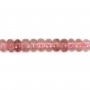 Cortante redondo de cuarzo - Heishi - 2x4mm x 39cm