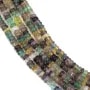 Fluorita rondelle - Heishi - 2x4mm x 39cm