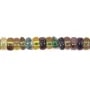Rondelle di fluorite - Heishi - 2x4mm x 39cm