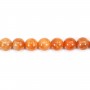 Calcit orange rund 8mm x 39cm