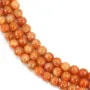 Calcite orange round 10mm x 39cm