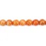 Calcite orange round 10mm x 39cm