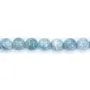 Aigue-Marine Rond 14mm x 40cm