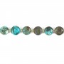 Chrysocolle rond plat facetté 8mm x 38cm