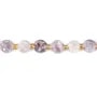 Tourmaline Fleur de Prunier rond facetté 8mm x 38cm