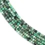 Variscite rondelle facetté 3x4mm x 39cm