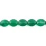 Agate verte ovale facette 8x10mm x 40cm