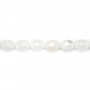 Cristal de roche Ovale 8x12mm x 4pcs