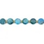 Apatite flat faceted round beads 8mm x 38cm (38 pieces)