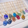 Aventurine Coffee Bean Pendant 18x25mm x 1pc