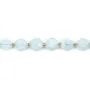 Aquamarine flat faceted round 8.5mm x 38cm (39pcs)