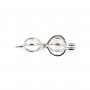 Bélière Cage pour perle non percée 20mm - Argent 925 rhodié x 1pc