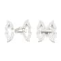 Fermoir à clipser strass lèvres 24x26mm - oxyde de zirconium & Argent 925 Rhodié x 1pc